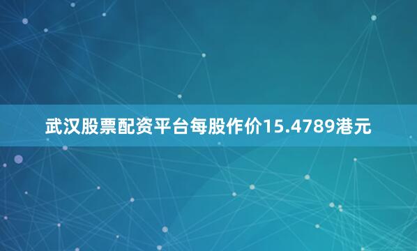 武汉股票配资平台每股作价15.4789港元