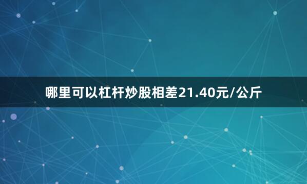 哪里可以杠杆炒股相差21.40元/公斤